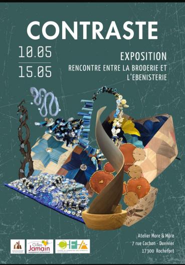 Quand des ébénistes rencontrent des brodeuses... Exposition